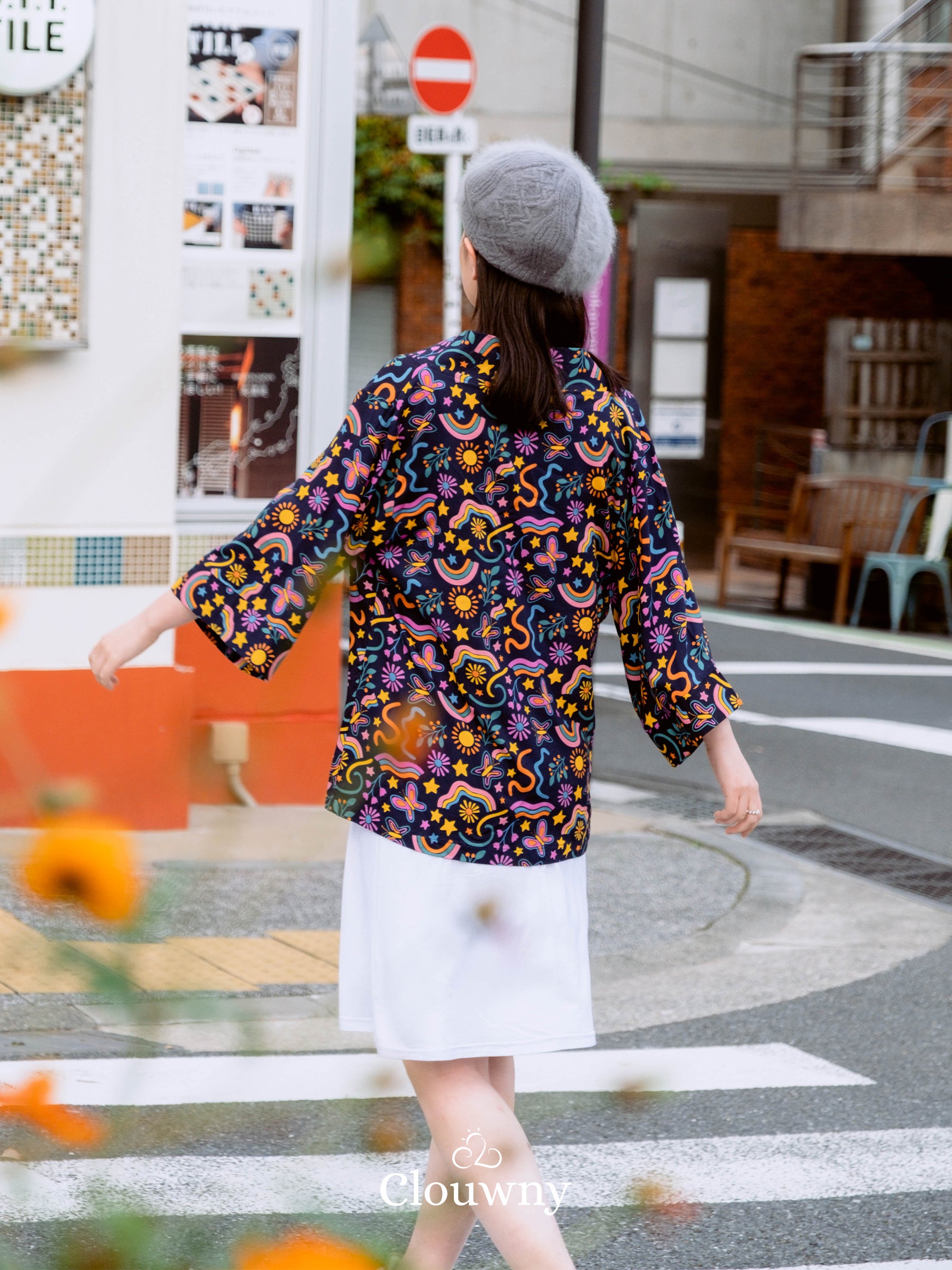 Hare Kimono Outer - Navy